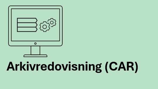 Arkivredovisning (CAR)