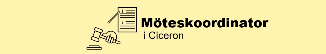 Möteskoordinator i Ciceron